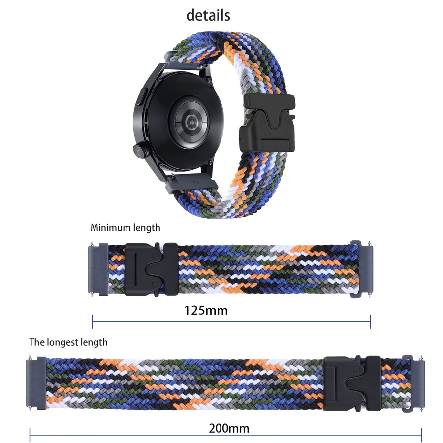 Xiaomi Uhrenarmband Nylon, 20mm 22mm, Multicolor - Bild 5