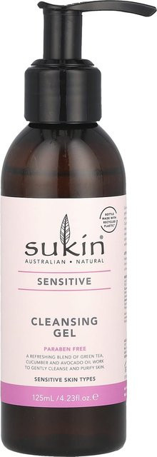 SUKIN Reinigungsgel Gesicht, 125 ml, Empfindliche Haut, Mischhaut, Fettige Haut - Bild 1
