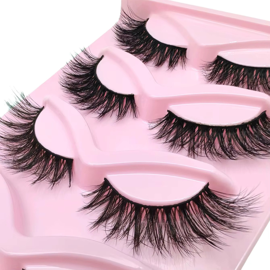 3D Falsche Wimpern Katzenaugen-Look, Black, 5 Paar, Unisex - Bild 5