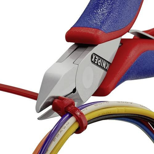 Knipex Elektronik- und Feinmechanik Seitenschneider 77 42 115 mit Mehrkomponenten-Hüllen, 115 mm - Bild 1
