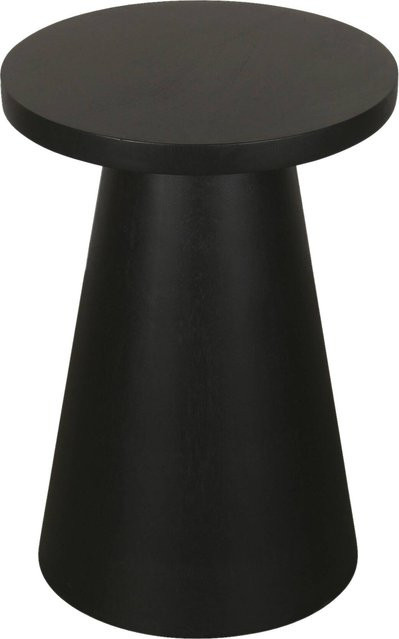 byLIVING Beistelltisch CONE aus Akazienholz, schwarz lackiert, B: 40 cm, H: 50 cm - Bild 1