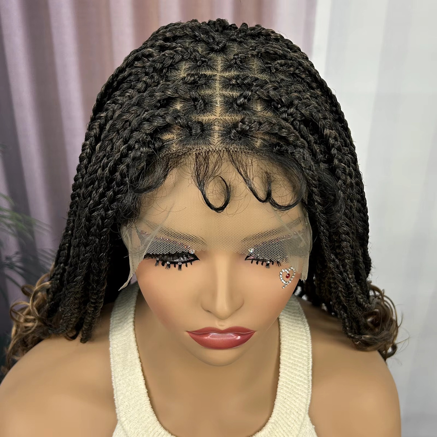 KIMA Lace-Front-Perücke, Ombre, Box-geflochten, Damen - Bild 3