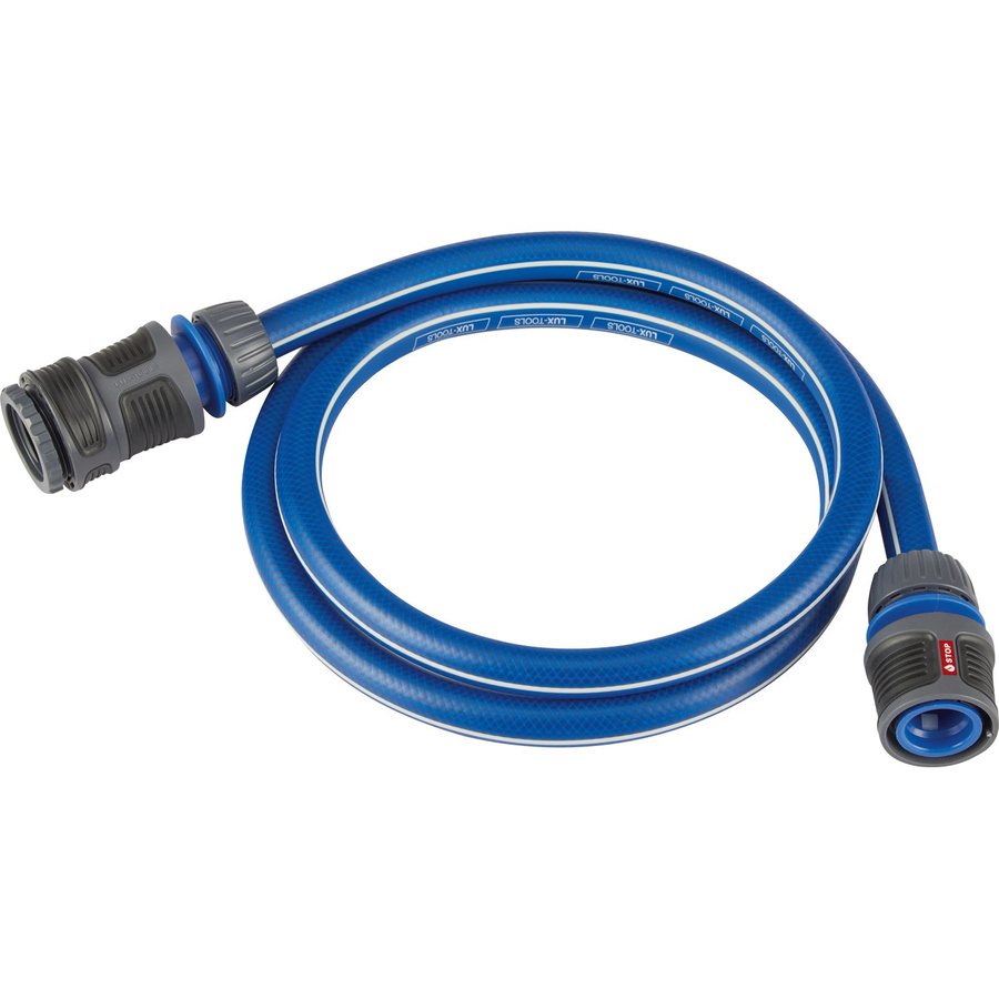 LUX-TOOLS Anschluss-Schlauch-Set Blau, Länge: 1,5 m, Durchmesser: 13 mm - Bild 2