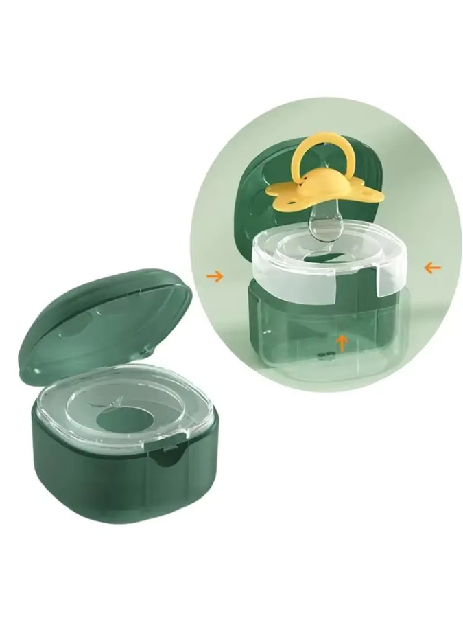 Universelle Schnuller-Aufbewahrungsbox mit Katzenpfoten-Design in Weiß für unterwegs - Bild 3