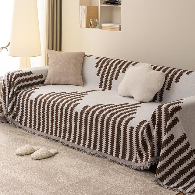 Universeller Chenille-Sofabezug von Super Six mit geometrischem Design, B/B: 180 x 130 cm - Bild 1