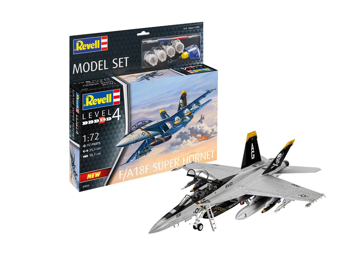 Revell F/A-18F Super Hornet, Model Set, 1:72 - Bild 3