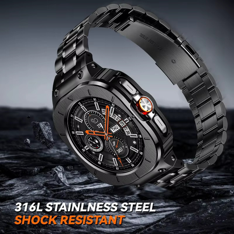 Geekthink Uhrenarmband Edelstahl, Samsung Galaxy Watch Ultra 47 mm - Bild 3