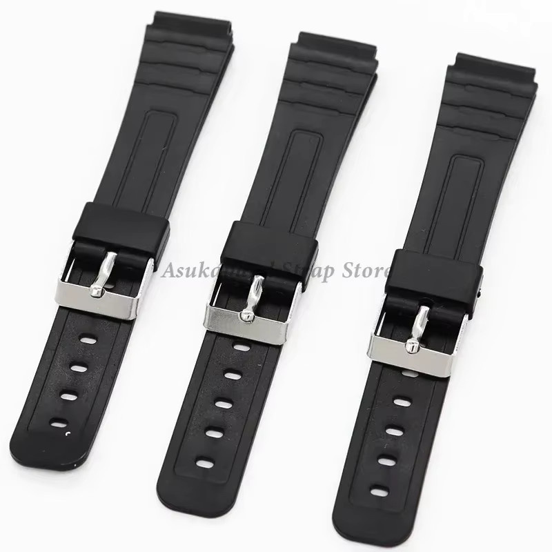 Uhrenarmband Silikon, Schwarz, Unisex - Bild 3