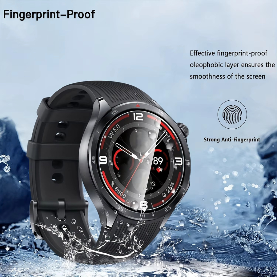 OnePlus Screen Protector Glas, 3 Stück, für OnePlus Watch 2R - Bild 4