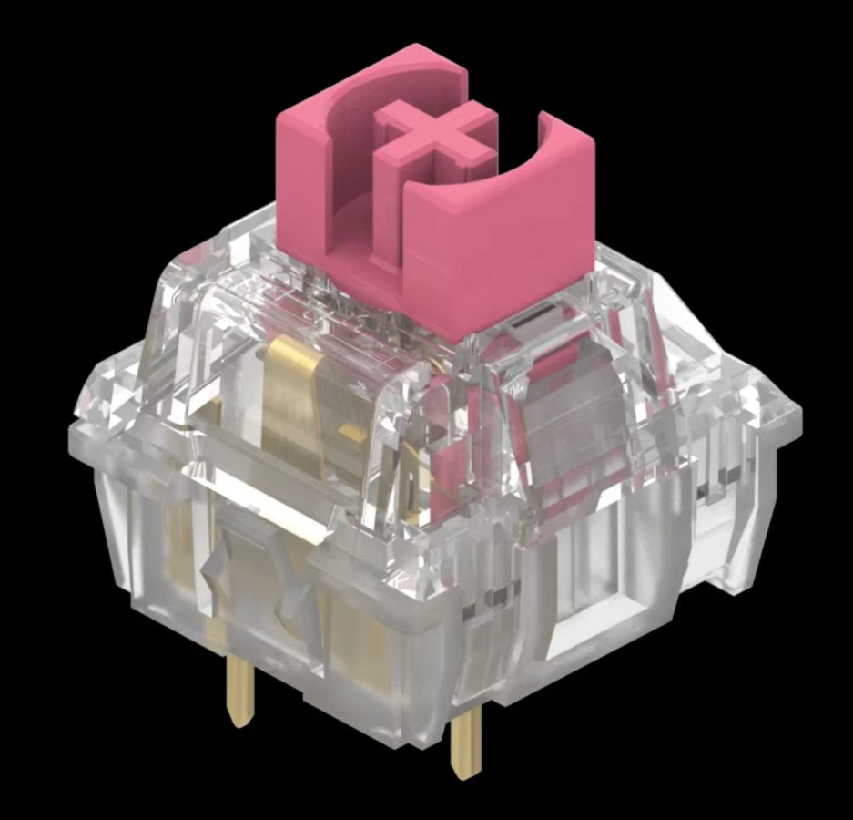 TTC Silent Red V3 Mechanical Keyboard Switches, Linear, 45 g, 5-polig, HotSwap-kompatibel - Bild 2