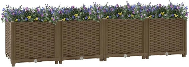 Hochbeet furnicato aus Polypropylen B/T/H: 160 x 40 x 38 cm - Bild 1