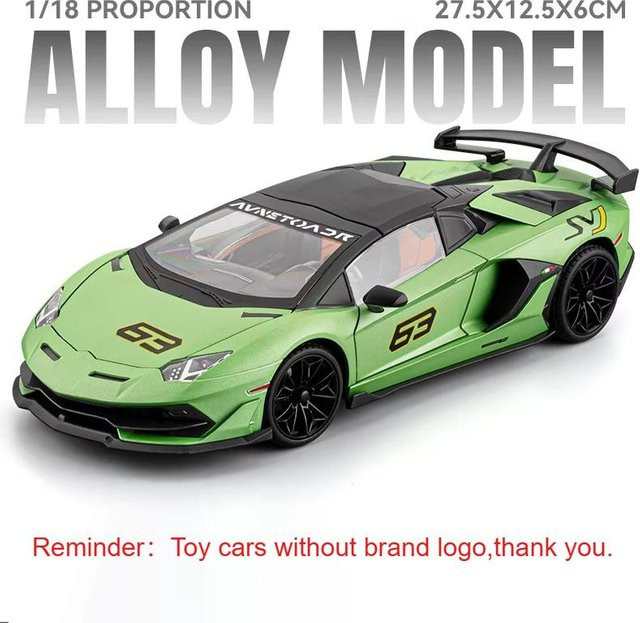 Linyi toy car Svj63 720S Sportwagen Modell, 1:18, Rückziehmotor, ab 14 Jahren - Bild 1
