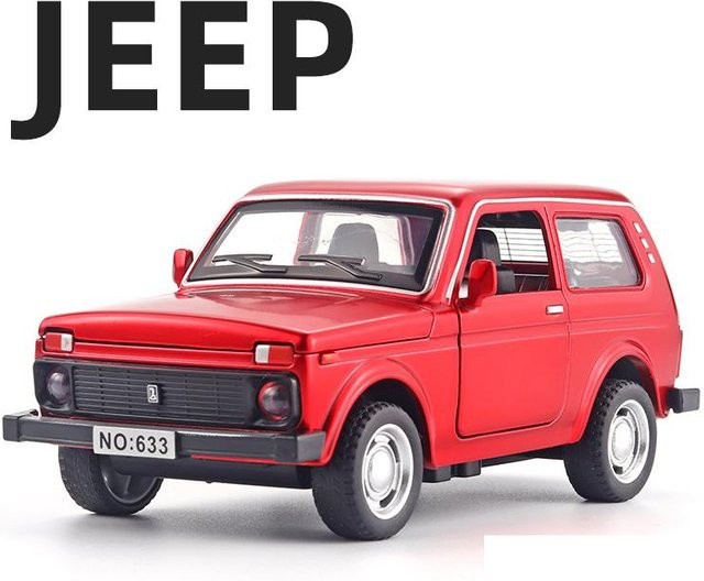 Linyi toy car Lada Niva Jeep, Automodell, 1:32, mit Licht und Sound, ab 4 Jahren - Bild 1