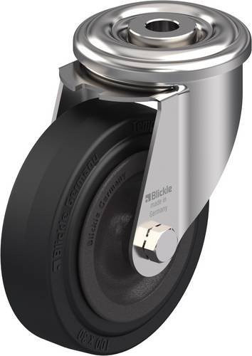 Blickle Lenkrolle LIXR-VKHT 100G-OF in Schwarz mit Edelstahl und Kunststoff, Rad-Durchmesser: 100 mm, Tragfähigkeit (max.): 100 kg - Bild 1