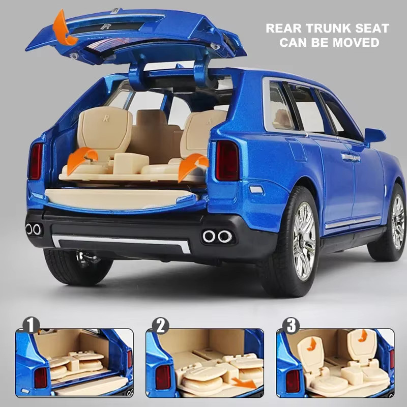 WELLY Cullinan SUV Spielzeugauto-Modell, 1:24, Metall, mit Rückziehfunktion, Sound-Licht-Effekten - Bild 4