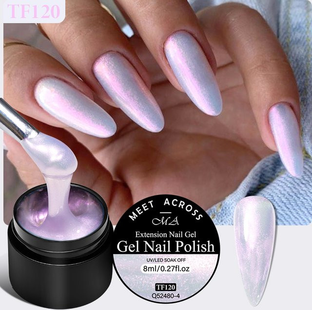 Meet Across Antihaft-Handgel, Blau-Violett Perlmutt, 8 ml - Bild 1