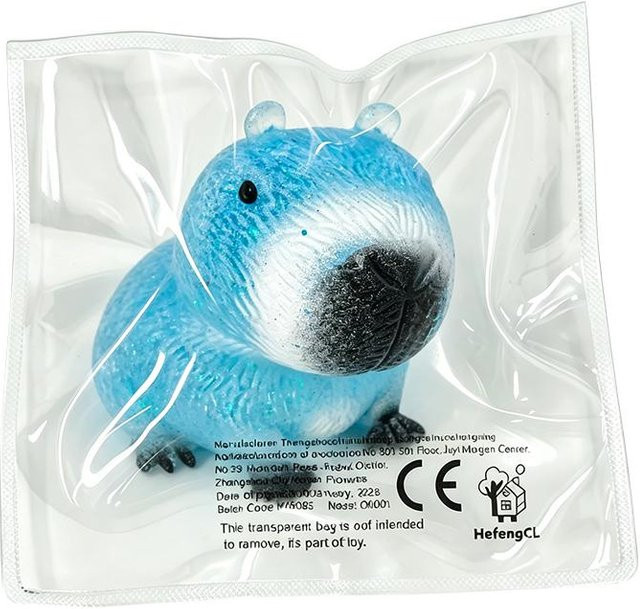 HefengCL Glitzer-Capybara Quetschspielzeug, Dekompression, blau - Bild 1