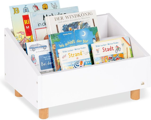 Pinolino Kinder-Bücherregal Ando, weiß/Buche, B/H/T: 50 x 26 x 32 cm - Bild 1