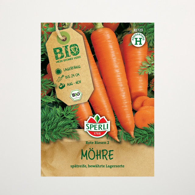 Sperli Bio Möhren Rote Riesen 2 Samen - Bild 1