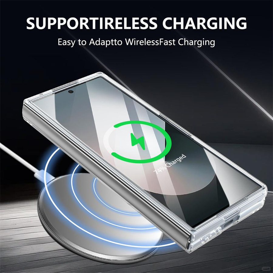 Transparente magnetische PC-Handyhülle für Samsung Galaxy Z Fold (kompatibel mit Z Fold 3, 4, 5, 6, 7 5G) mit MagSafe für kabelloses Laden - Bild 3