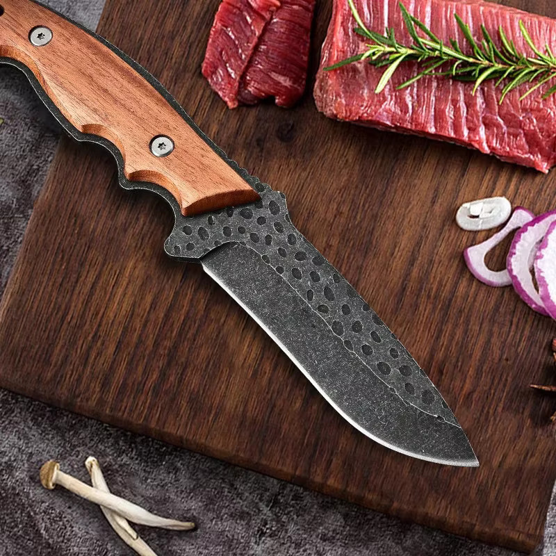 WXCOO Geschmiedetes Küchenmesser zum Entbeinen aus Holz für Fleisch, Fisch, Obst und Gemüse - Bild 3