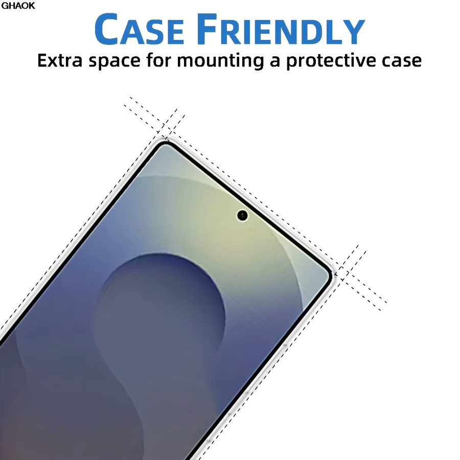 2 Stück Sichtschutzfolie aus gehärtetem Glas für Samsung Galaxy S26 S25 S24 Plus S25 Ultra S25 Edge mit Fingerabdruck-Entsperrung, transparent - Bild 4