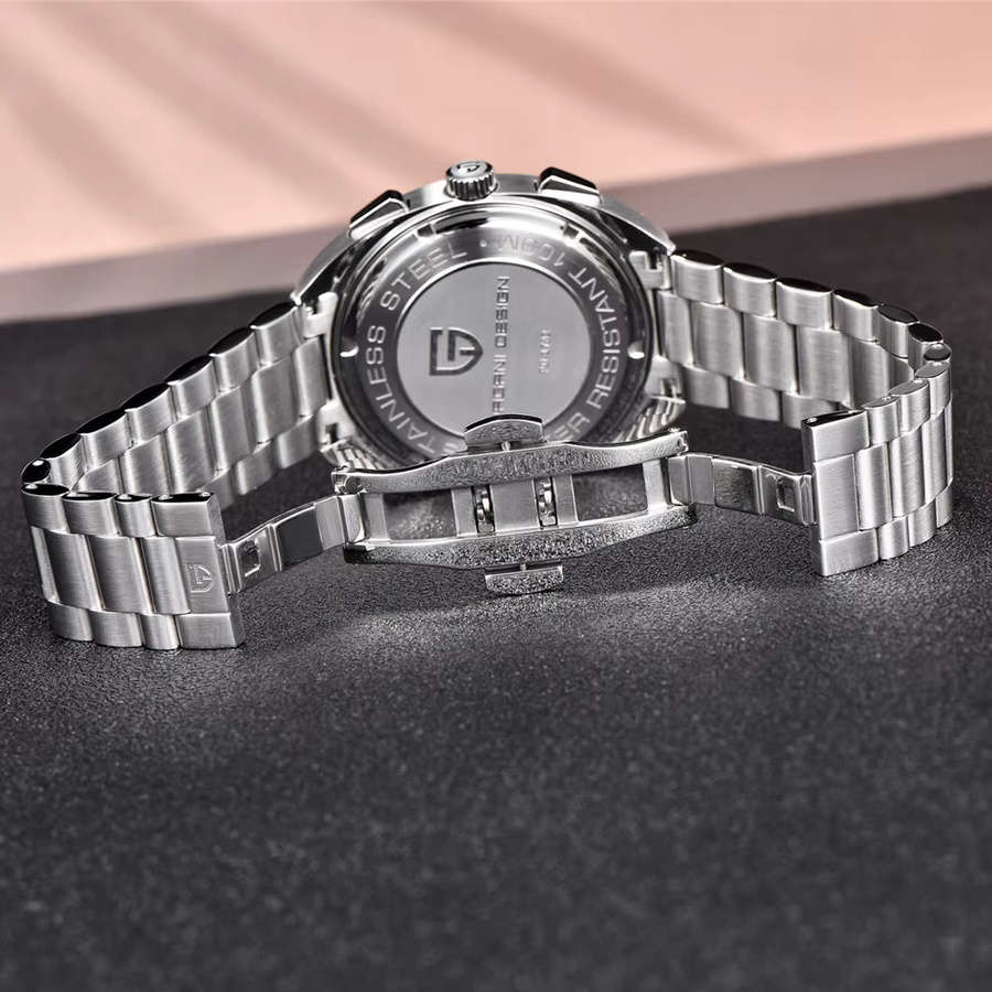PAGANI DESIGN Chronograph, Quarz, Edelstahl, Silber, Herren - Bild 4
