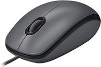 Logitech M100 USB-A Maus in Grau und Schwarz - Bild 1