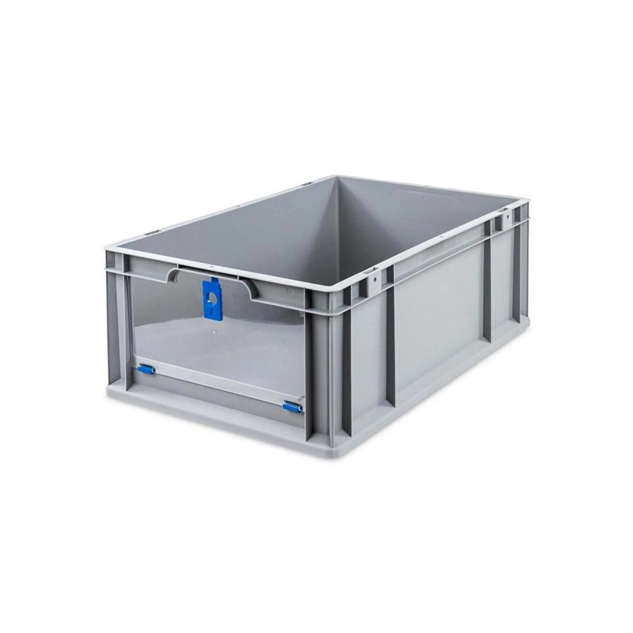 PROREGAL Eurobox NextGen Insight Cover Transportbox Blau, H x B x T: 22 x 40 x 60 cm, 44 Liter - Bild 2