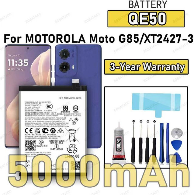 Motorola Ersatzbatterie QE50 für Moto G85 XT2427-3 in Schwarz - Bild 1