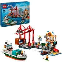 LEGO City Hafen mit Frachtschiff, Konstruktionsspielzeug, ab 8 Jahren