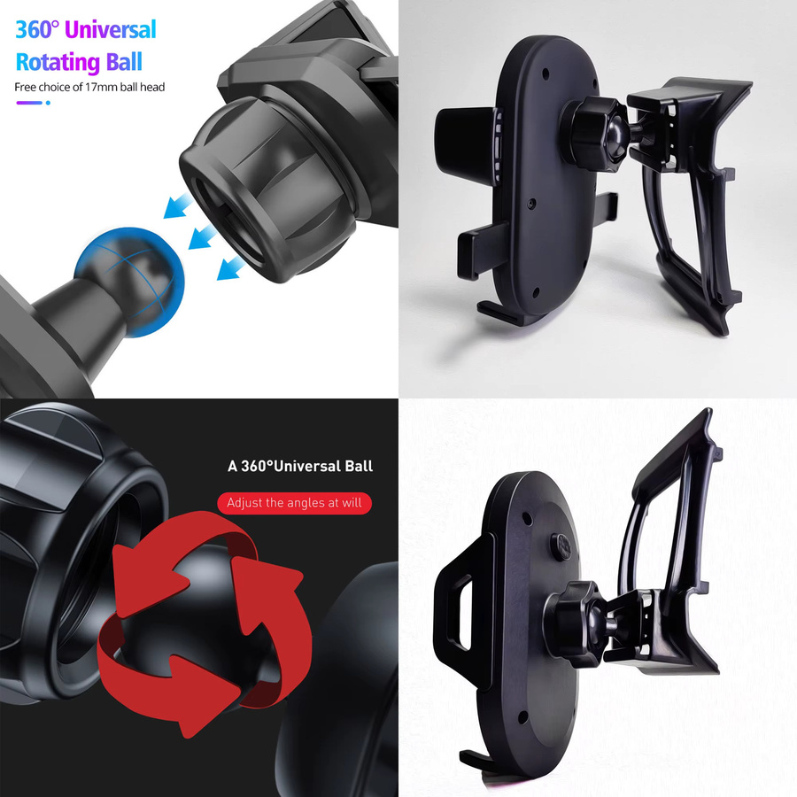 Magnetischer Autotelefonhalter mit kabellosem Laden und MagSafe Support für BMW X3 G01, Schwarz - Bild 3
