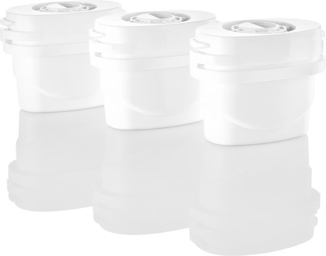 LIVARNO HOME Wasserfilter-Kartuschen Set, 3 Stück mit Adapter für Brita-Wasserkaraffen, Weiß - Bild 1