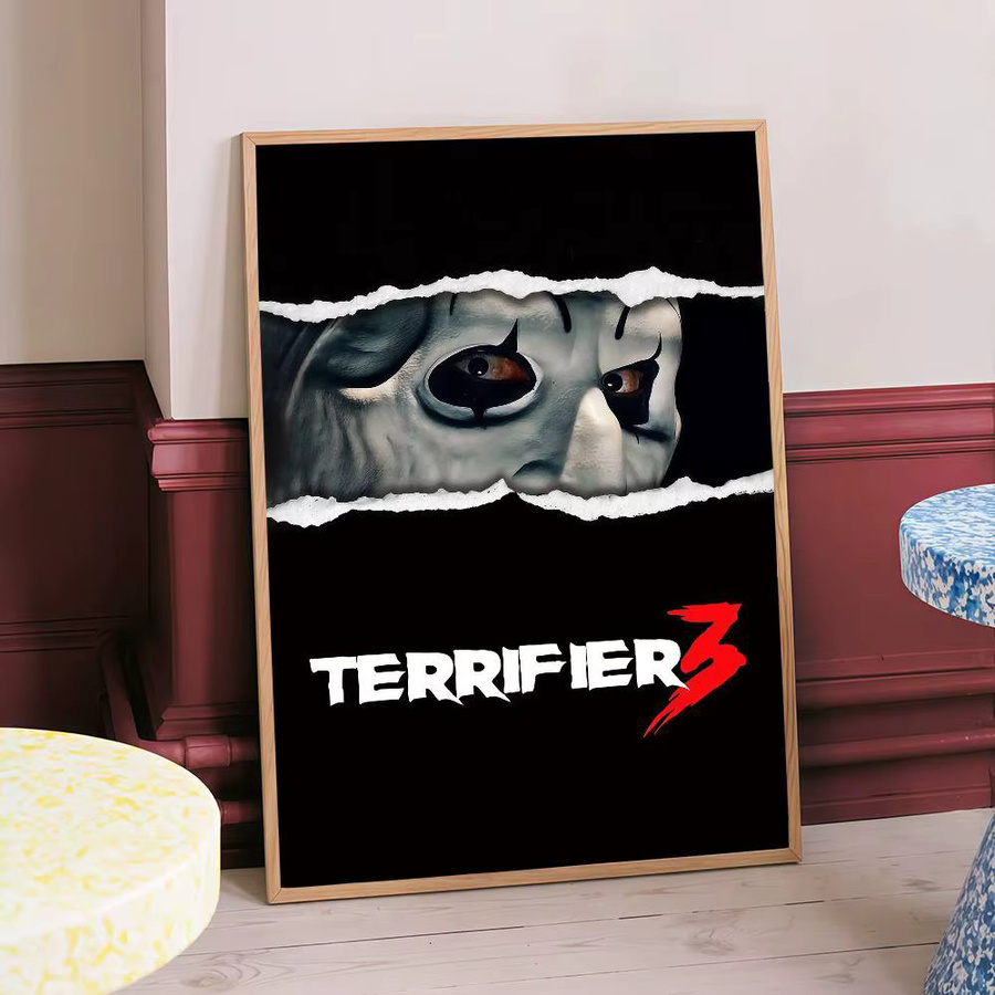 Halloween Terrifier Horrorfilm Anime Poster als selbstklebendes Kunstwerk in Mehrfarbig für deine Raumdekoration - Bild 5