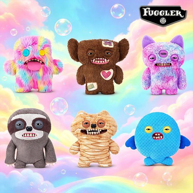 Fuggler Original Fuggler Plüsch-Stofftier, Großer Oktopus, Haarlose Katze, Chicken Nugget Monster, Kuschelkissen, Plüschtiere - Bild 1