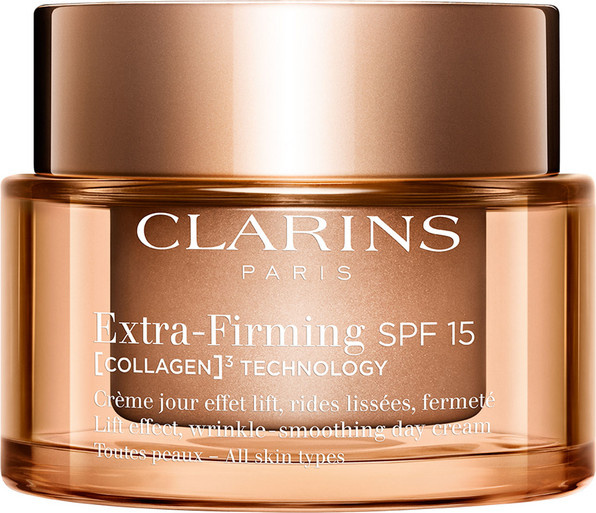Clarins Extra-Firming Jour Creme mit Kollagen und Niacinamid, SPF 15 - Bild 1