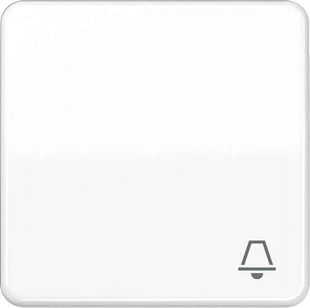Jung Klingel-Taster mit Symbol in Weiß IP44 - Bild 1