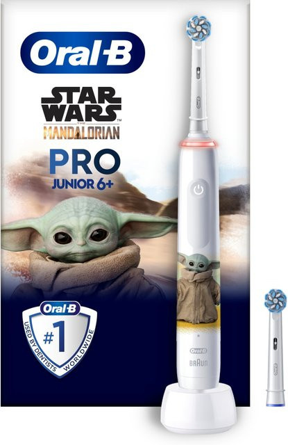 Oral-B Junior Pro Star Wars Mandalorian Elektrische Kinderzahnbürste, Weiß - Bild 1