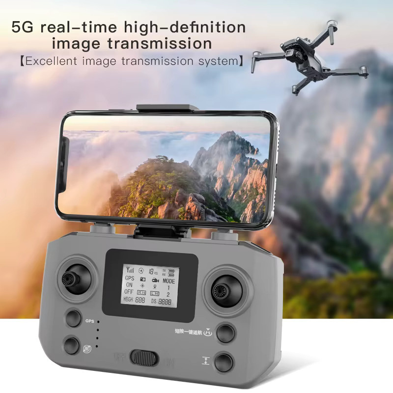 WDSZKMYF L600 PRO MAX/PRO GPS-Drohne in Grau mit 4K HD-Kamera, 3-Achsen-Gimbal und 5G FPV sowie Hindernisvermeidung - Bild 5