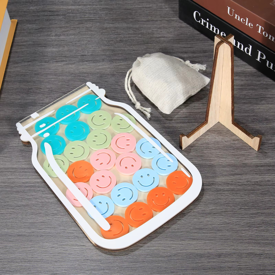 Magnetisches Belohnungsglas für den Schulanfang mit 25 Rechen für Kinder, bunte Aufgabentabelle zur Motivationsförderung und Verantwortung in der Schule - Bild 3