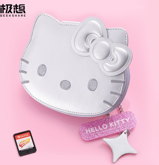 Geekshare Hello Kitty Spielkarten-Etui für Nintendo Switch als tragbare Aufbewahrungstasche - Bild 1
