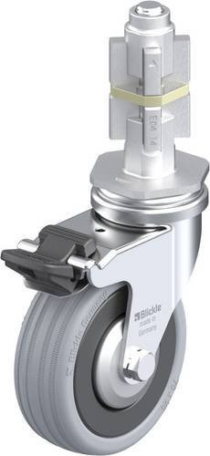 Blickle LRA-VPA 75G-FI-FA-E04 Lenkrolle mit Feststeller in Grau und Schwarz, Rad-Durchmesser: 75 mm, Tragfähigkeit: 60 kg - Bild 1