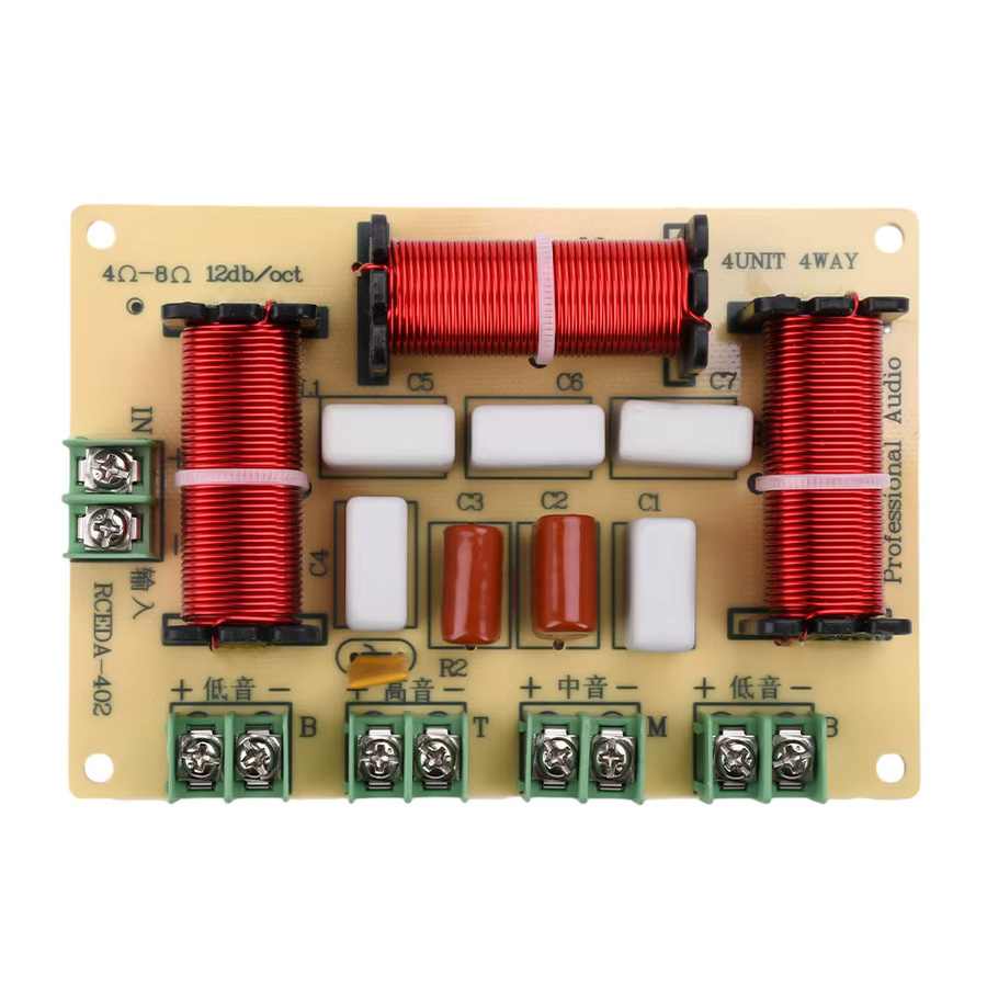 Gaqqee 120 W Vier-Wege-Crossover DIY-Modul für Heimlautsprecher-Upgrades, Multicolor - Bild 4
