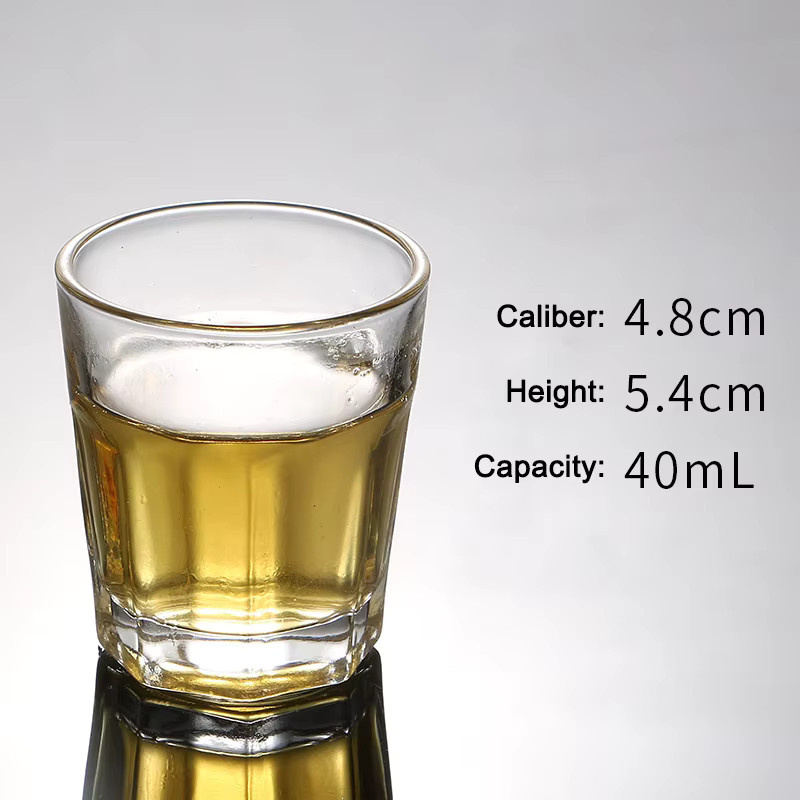 ACRDK Shot Glass aus Glas in Transparent im chinesischen Stil für Baijiu, Sake, Soju oder Whisky - Bild 3