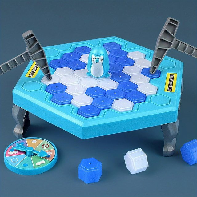 Auf Eis klopfen, um kleine Pinguine zu retten, Eisbrechspielzeug, Kinderrätsel, Gehirntraining, Blue white - Bild 1