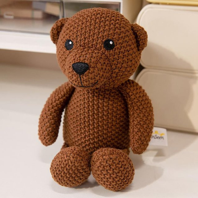 Yiran toy Gestrickte Tier Plüschpuppe, Tiere, Bunt / Mehrfarbig, Braun - Bild 1