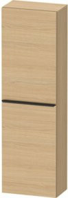Duravit Halbhochschrank D-Neo in Weiß und Beige, 1 Tür mit 4 Regalböden, Wandmontage, B: 40 cm, T: 24 cm, H: 132 cm - Bild 1