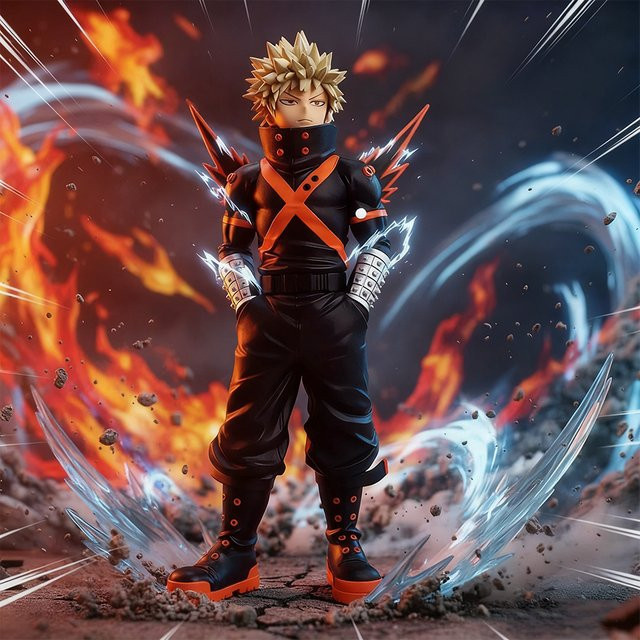 Bandai My Hero Academia Katsuki Bakugo, Actionfigur, Kunststoff, Einzelfigur - Bild 1