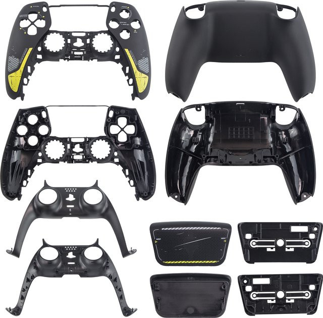 REMANK Ersatzgehäuse für Astro PS5 Controller mit Vorderseite, Rückseite und Touchpad in Schwarz für Helldivers 2 - Bild 1