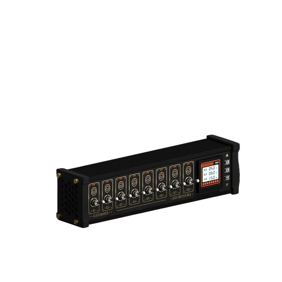 EleksMaker NK MK Switch USB-Hub Schreibtisch-Controller mit OLED-Display und Sprachsteuerung in Schwarz - Bild 4